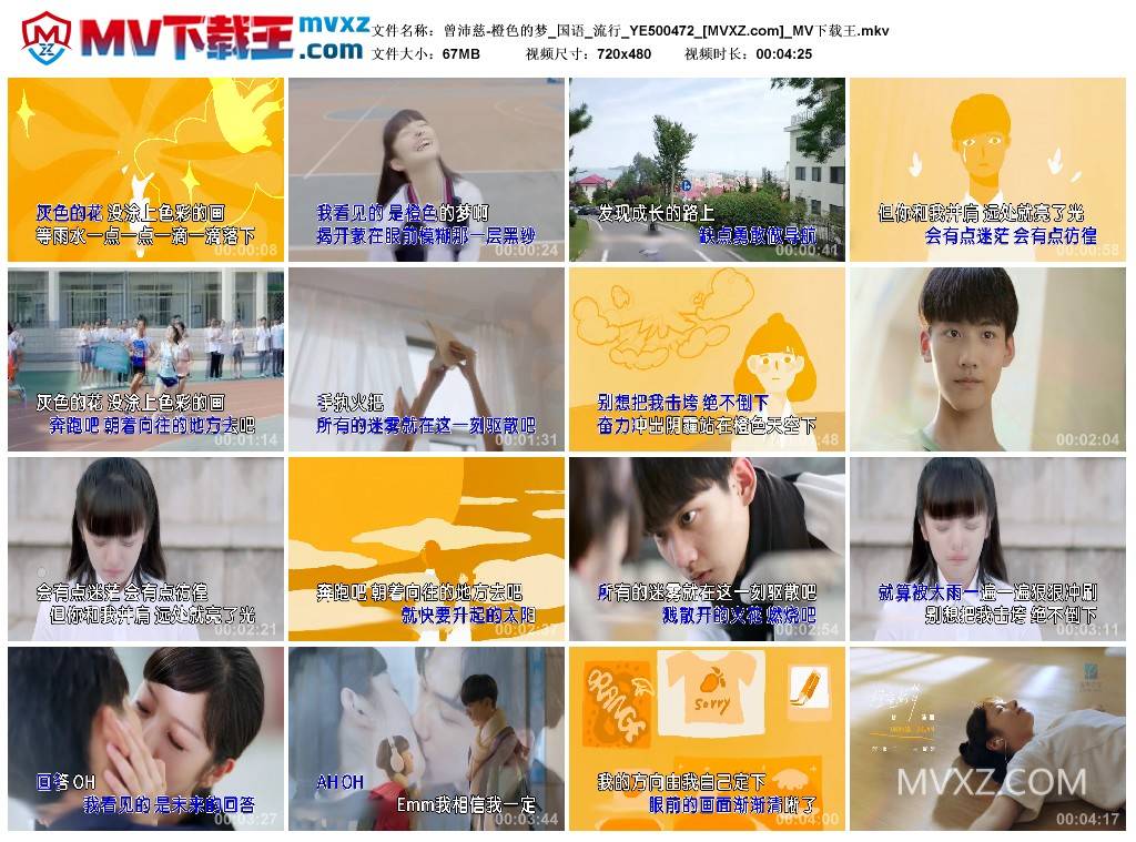 曾沛慈-橙色的梦_国语_流行_YE500472